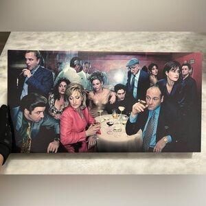 The Sopranos Cast 25” x 13” Canvas Poster/Print